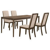 Wethersfield 5-piece Rectangular Dining Table Set Walnut